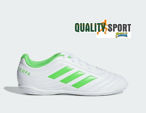 Adidas Copa 19.4 Bianco Verde Scarpe Shoes Ragazzo Indoor a 5 D98096