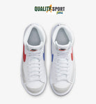 Nike Blazer Mid '77 Bianco Rosso Blu Scarpe Ragazzo Sportive Sneakers DA4086 117