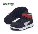 Puma Rebound Layup Blu Rosso Scarpe Shoes Bambino Sportive Sneakers 370488 11