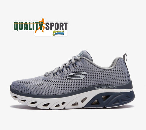 Skechers Glide Step Grigio Blu Scarpe Shoes Uomo Sportive Sneakers 232270 GYNV