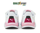 Puma X-Ray Speed Lite Bianco Rosa Scarpe Bambina Sportive Sneakers 385525 04