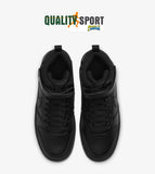 Nike Court Borough Mid Nero Scarpe Shoes Ragazzo Donna Sneakers CD7782 001