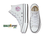 Converse CT AS Eva Lift Argento Glitter Scarpe Bambina Sportive Sneakers 372741C