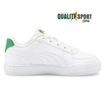 Puma Caven Bianco Verde Scarpe Shoes Bambino Sportive Sneakers 382057 06