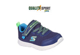 Skechers Comfy Flex Mini Trainer Blu Scarpe Bambino Infant Sneakers 407305N NVLM