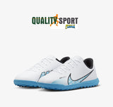 Nike Vapor 15 Club TF Bianco Celeste Scarpe Bambino Calcetto Soccer DJ5956 146