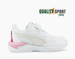 Puma X-Ray Speed Bianco Rosa Scarpe Infant Bambina Sportive Sneakers 385526 04