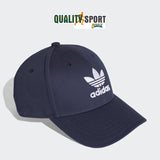 Adidas Cappello Classic Trefoil Originals Baseball Blu Bianco Adulto DV0174