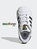 Adidas Superstar Bianco Scarpe Bambina Bambino Infant Sportive Sneakers FU7717