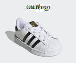 Adidas Superstar Bianco Scarpe Bambina Bambino Infant Sportive Sneakers FU7717