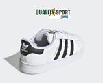 Adidas Superstar Bianco Scarpe Bambina Bambino Infant Sportive Sneakers FU7717