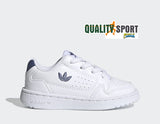 Adidas NY 90 Bianco Blu Scarpe Bambina Bambino Infant Sportive Sneakers FX6478