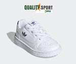 Adidas NY 90 Bianco Blu Scarpe Bambina Bambino Infant Sportive Sneakers FX6478