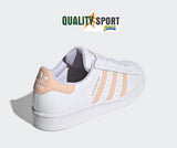 Adidas Superstar Bianco Rosa Donna Shoes Scarpe Sportive Sneakers GZ9097