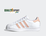 Adidas Superstar Bianco Rosa Donna Shoes Scarpe Sportive Sneakers GZ9097