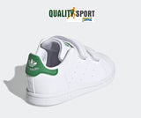 Adidas Stan Smith Bianco Verde Scarpe Infant Sportive Sneakers FX7532