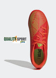 Adidas Predator Edge.4 TF Rosso Fluo Verde Bambino Scarpe Sportive Calcetto GV8495