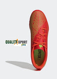 Adidas Predator Edge.4 TF Rosso Fluo Verde Scarpe Uomo Calcetto Soccer GV8525